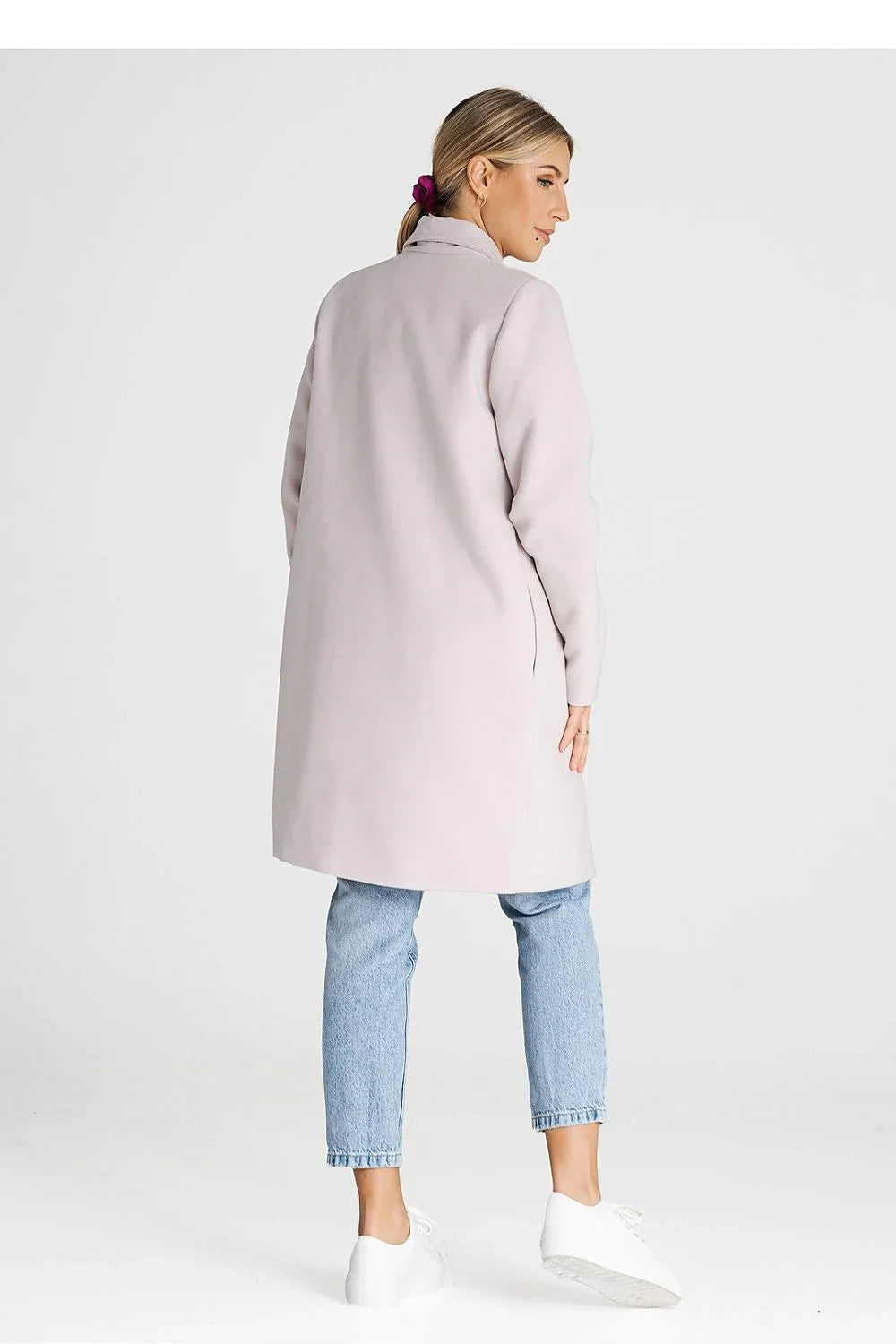 Women's Wrap Coat - With Pockets Minimalist