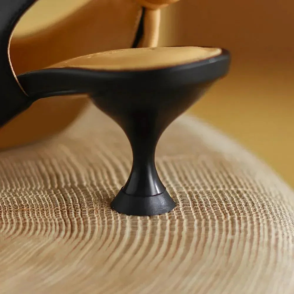 Sandals Slingback Knot Leather Women Sandals -Guocali