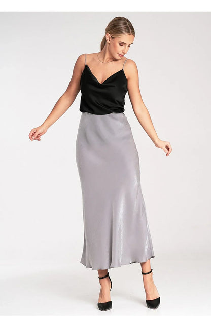Women Satin Top – Cowl-Neck Camisole Top -Guocali