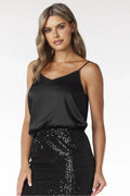 Women Satin Top – V-Neck Camisole Top -Guocali