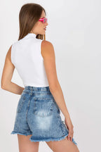Women Sleeveless Top – Mock-Neck Top -Guocali