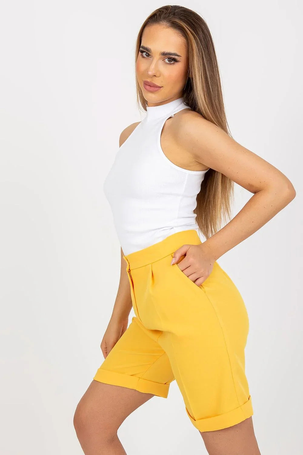Women Sleeveless Top – Mock-Neck Top -Guocali