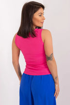 Women Sleeveless Top – Round-Neck Top -Guocali