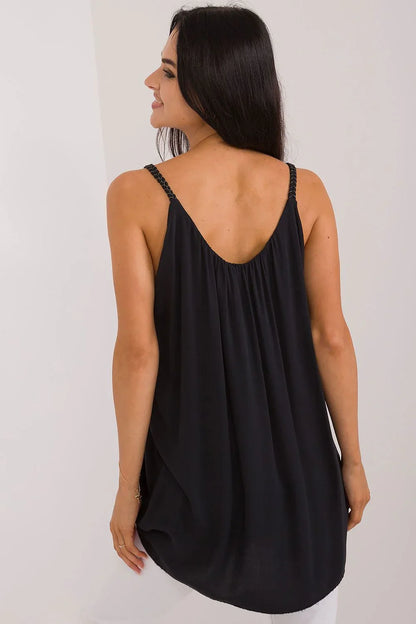 Women Sleeveless Top – Round-Neck Top -Guocali