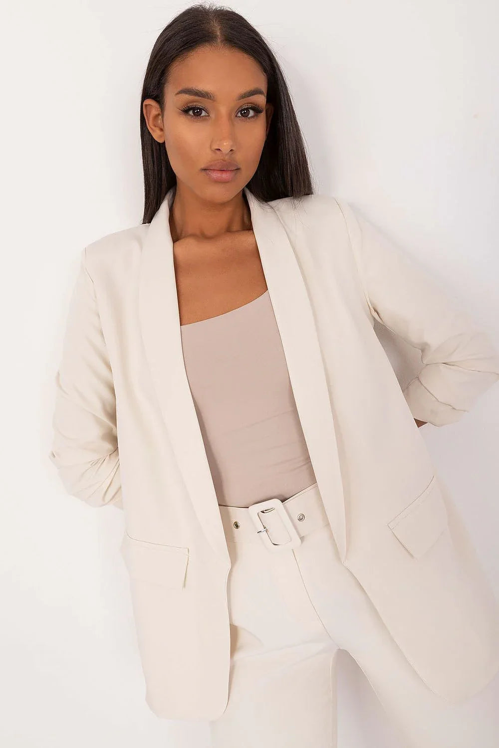 Women Suit Jacket - Wrinkle-Resistant - 1-Button Blazer