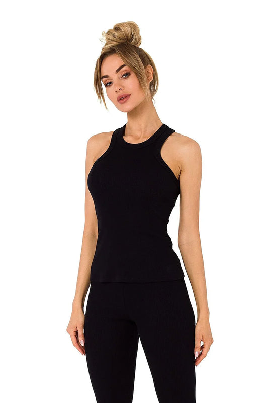 Women Undershirt Vest Singlet - Sleeveless Black -Guocali