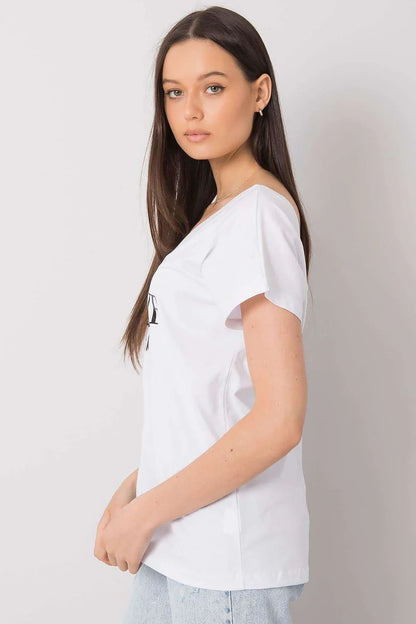 Women V-Neck Short-Sleeves T-Shirt – Breathable - White, Black -Guocali