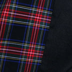 Women's Blazer - Double-Breasted Plaid - Slim Fit Thigh-Length - Black – Blazer | GUOCALI – view 2
