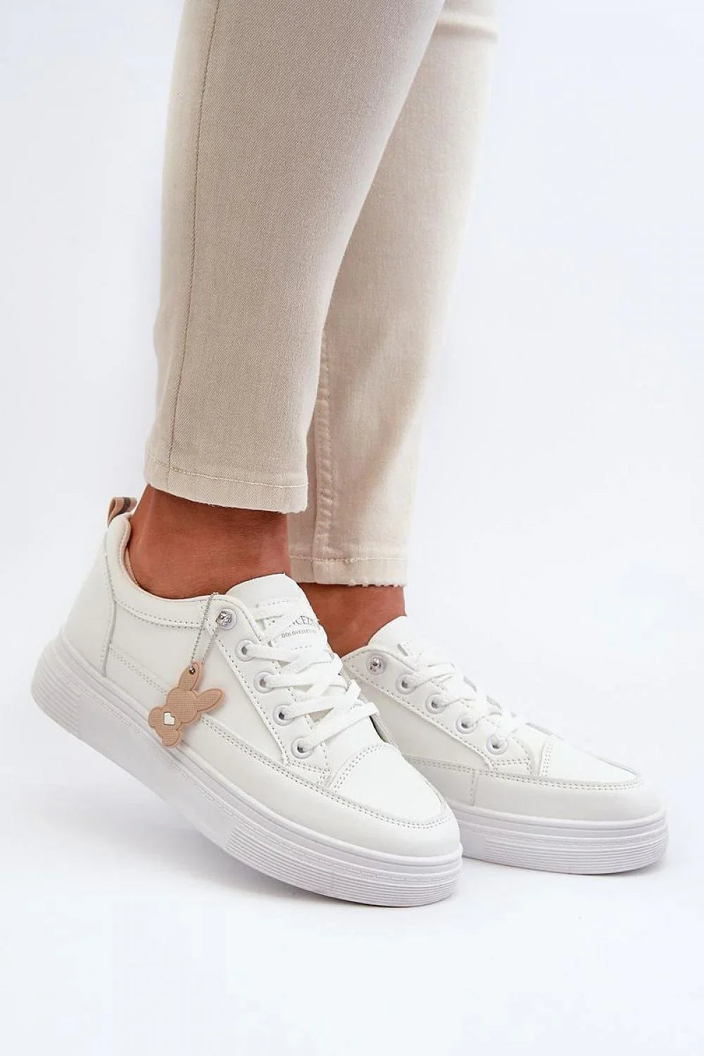 Women's Eco-Leather Platform Sneakers – White – Sneakers | GUOCALI
