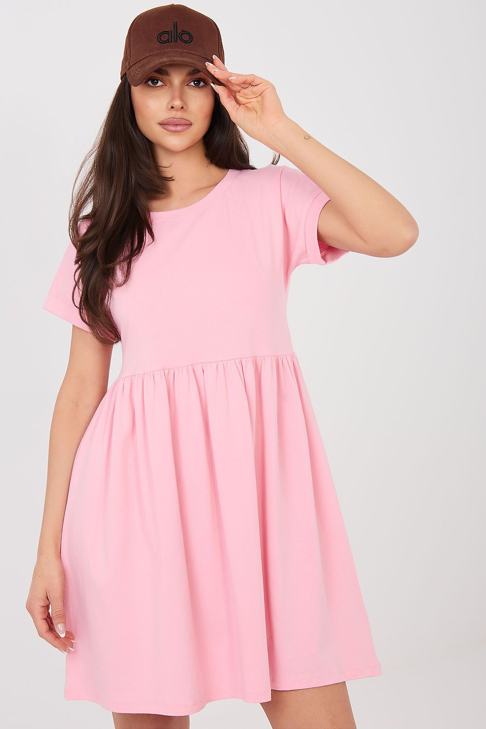 Women’s Green Knee-Length Short Sleeve Casual Dress - Guocali