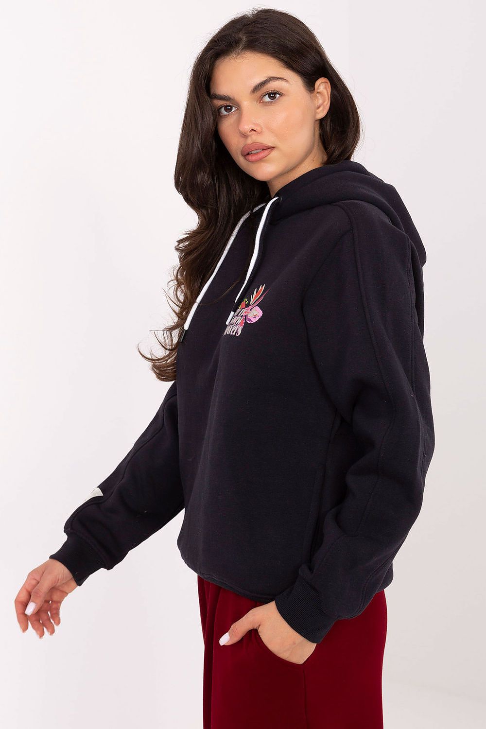 Women's Hoodie Back Print Drawstring Hood Side Pockets – Hoodie | GUOCALI – view 2