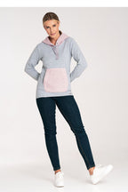 Women's Hoodie Color Block Kangaroo Pocket Cotton – Hoodie | GUOCALI – view 8