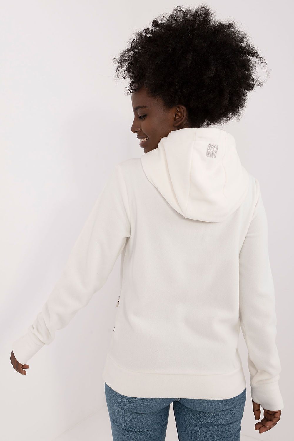 Women's Hoodie Drawstring Hood Zip Pockets Insulated – Hoodie | GUOCALI – view 3