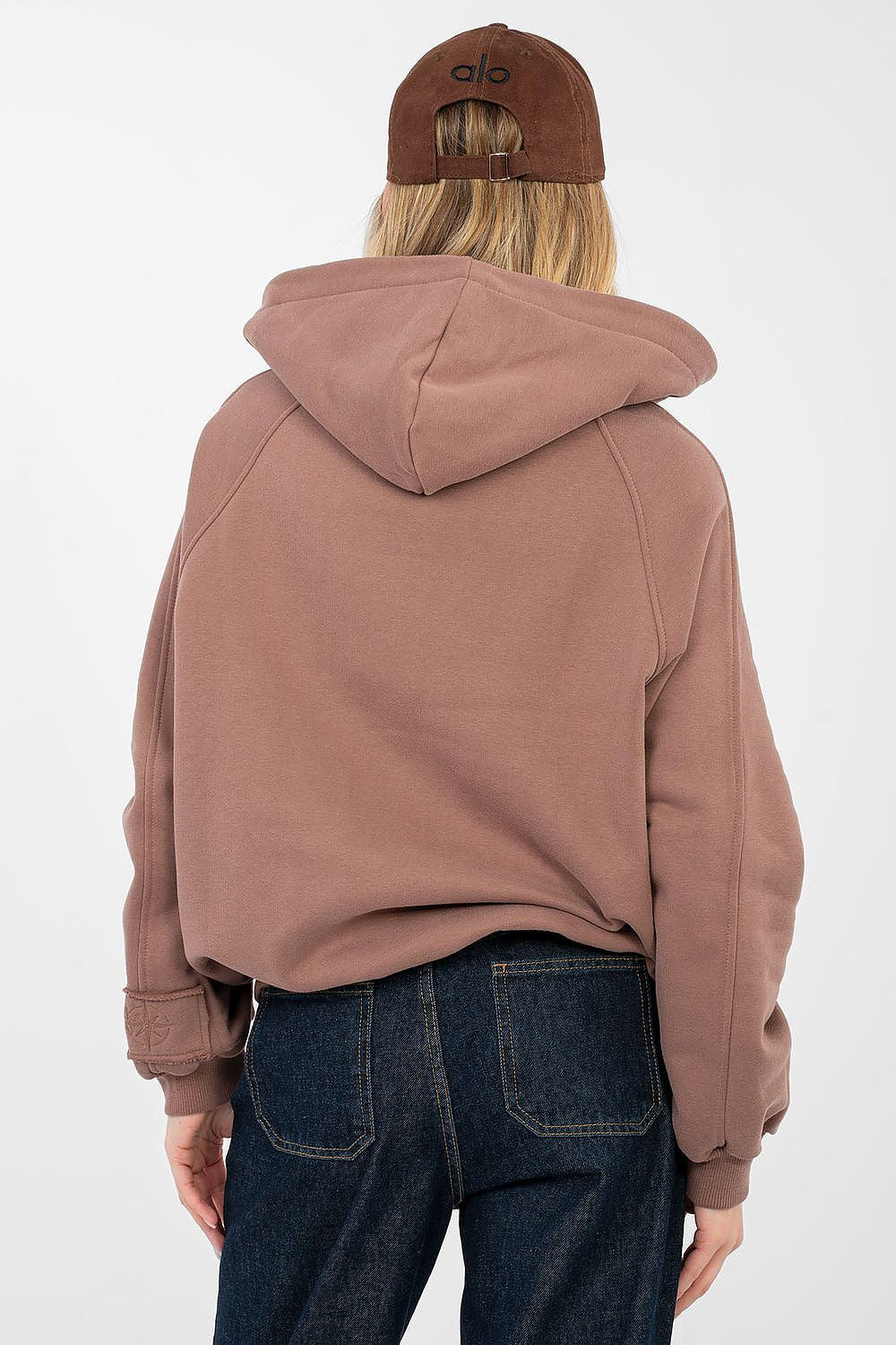 Women's Hoodie Full-Zip Chest Embroidery Cotton Blend – Hoodie | GUOCALI – view 3