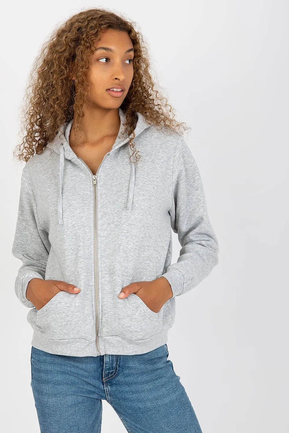 Women's hoodie Full Zip Regular Fit Split Pockets Cotton Blend – view 16