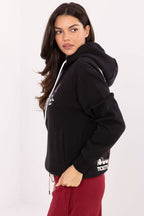 Women's hoodie grey large back graphic view