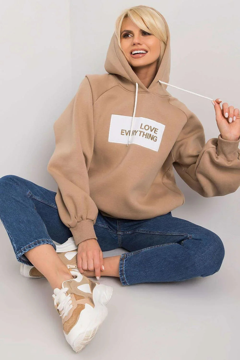 Women's hoodie Graphic Pullover Regular Fit Cotton Blend – view 5