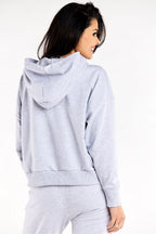 Women's Hoodie Kangaroo Pocket Decorative Stitching Cotton Blend – Hoodie | GUOCALI – view 3