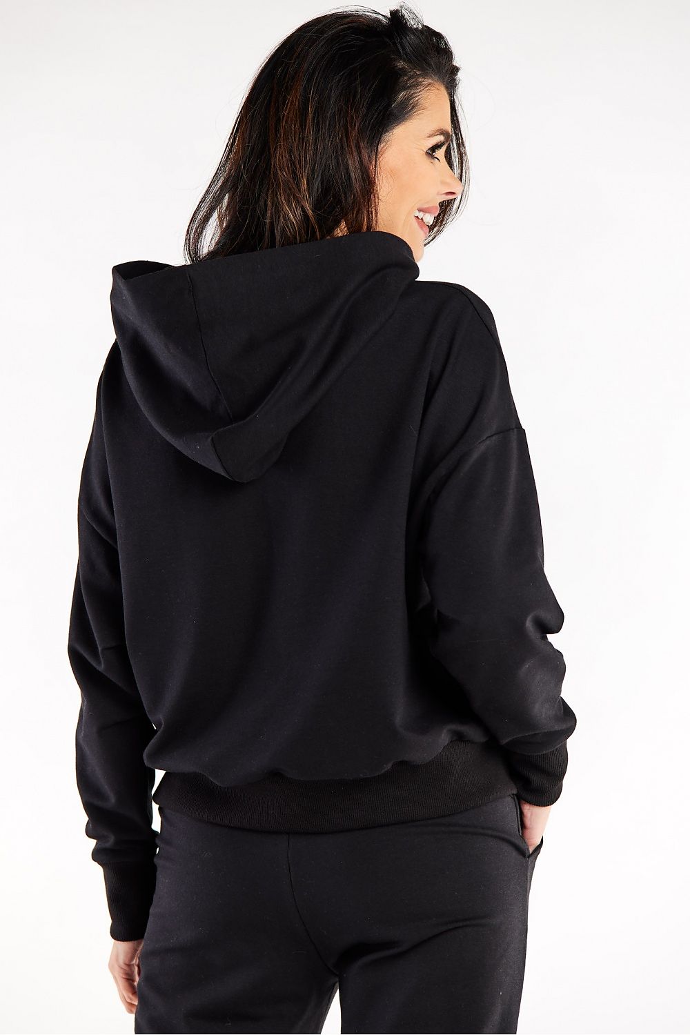 Women's Hoodie Kangaroo Pocket Decorative Stitching Cotton Blend – Hoodie | GUOCALI – view 6