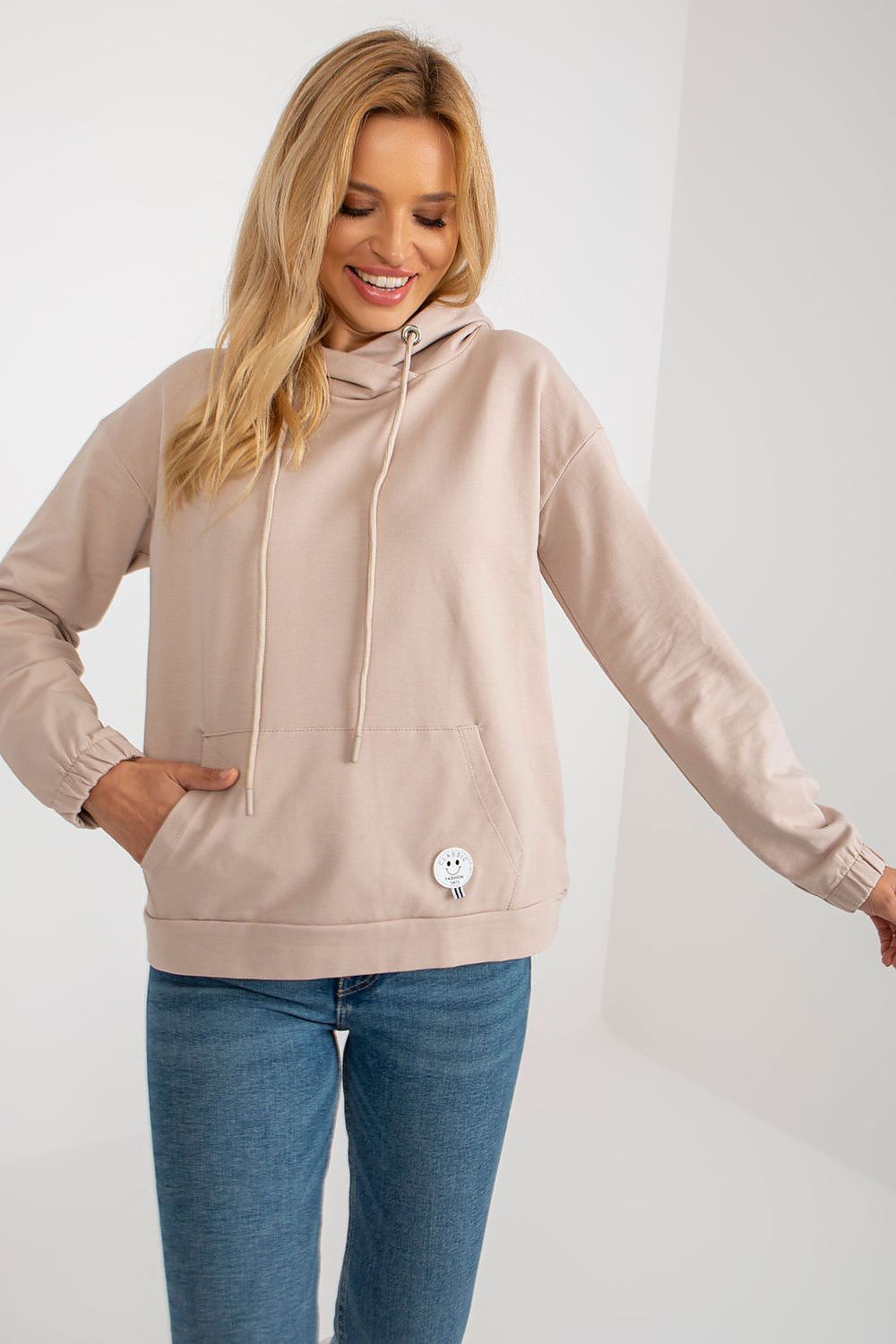 Women's Hoodie Kangaroo Pocket Drawstring Hood Cotton Blend – Hoodie | GUOCALI – view 2