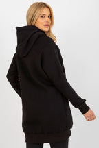 Women's hoodie black casual look