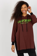 Women's Hoodie Longline Side Slits Logo Patch Drawstring – Hoodie | GUOCALI