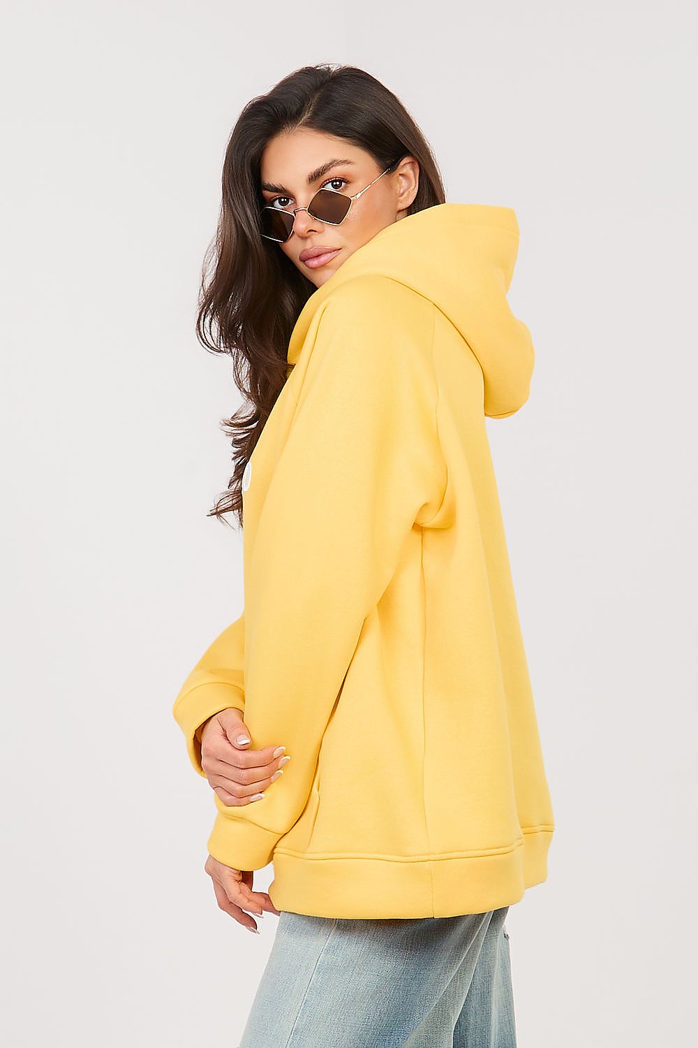 Women's Hoodie Oversized Embroidered Logo Kangaroo Pocket – Hoodie | GUOCALI – view 28