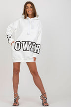 Women's Hoodie Oversized Longline Letter Print Cotton Blend – Hoodie | GUOCALI