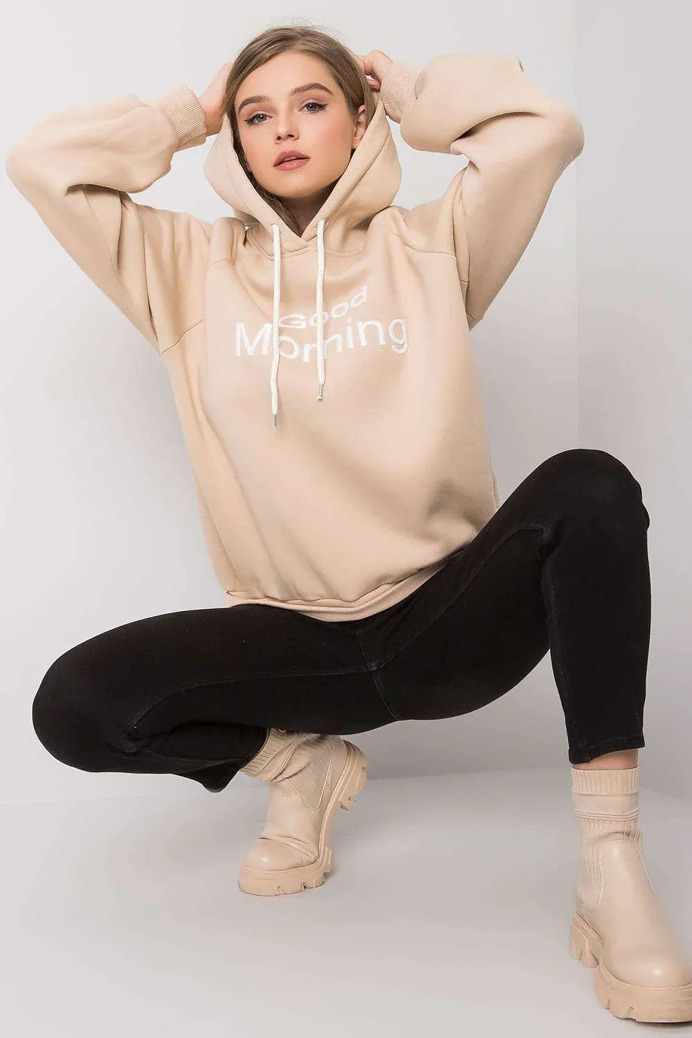 Women's hoodie Oversized Raglan Sleeve Logo Pullover – view 14