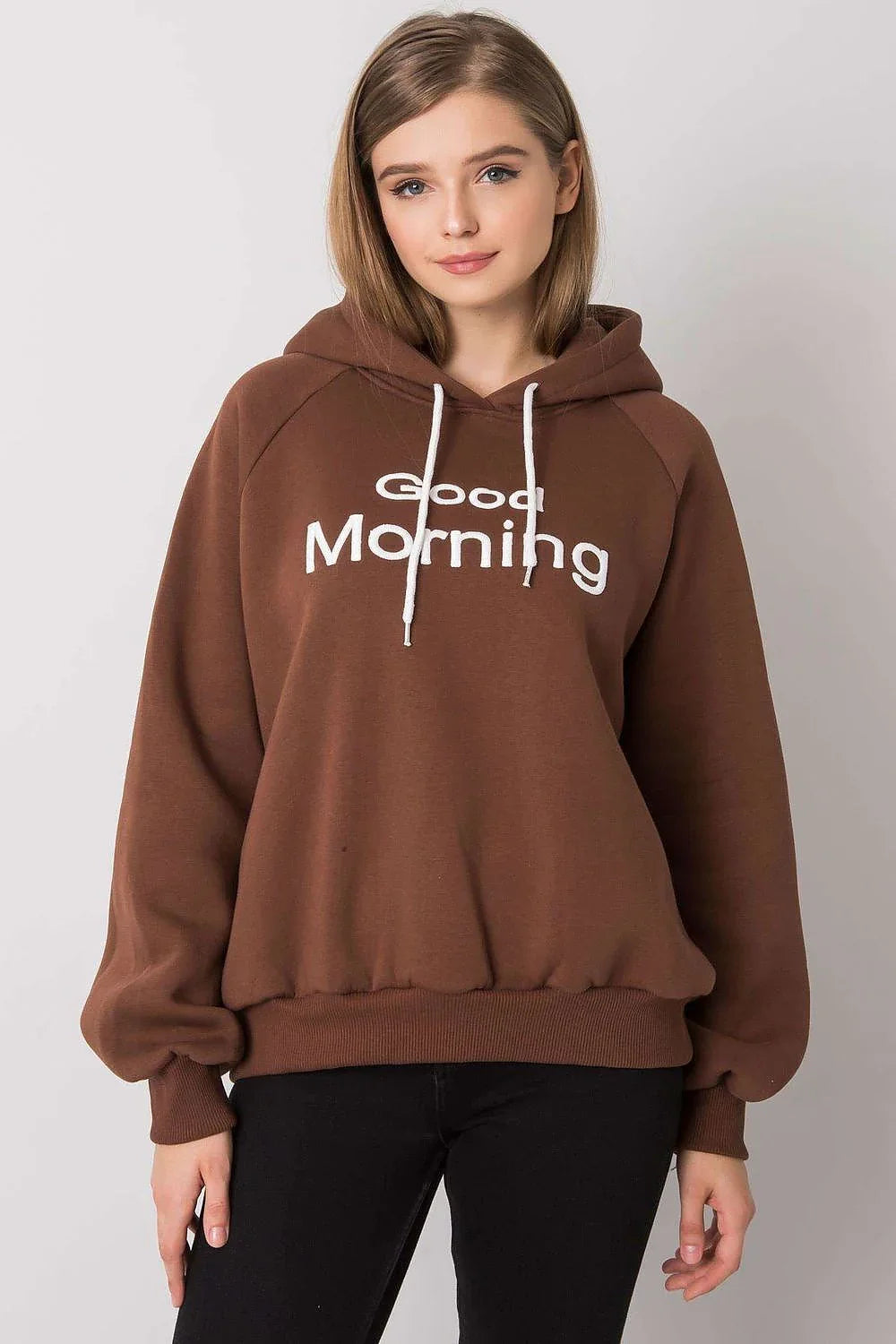Women's Hoodie Oversized Raglan Sleeve Logo Pullover – Hoodie | GUOCALI – view 26