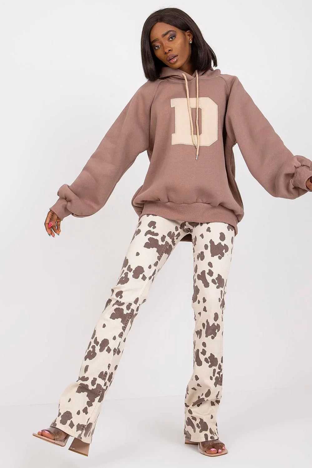 Women's Hoodie Oversized Raglan Sleeve Logo Pullover – Hoodie | GUOCALI – view 32