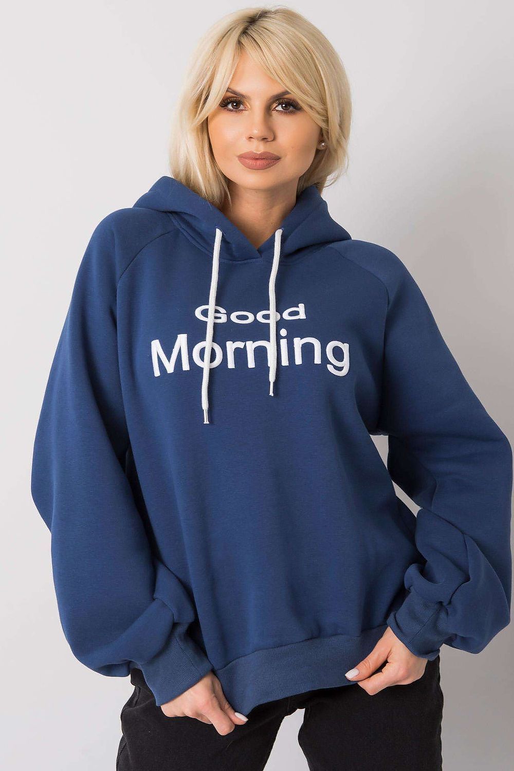 Women's Hoodie Oversized Raglan Sleeve Logo Pullover – Hoodie | GUOCALI – view 34