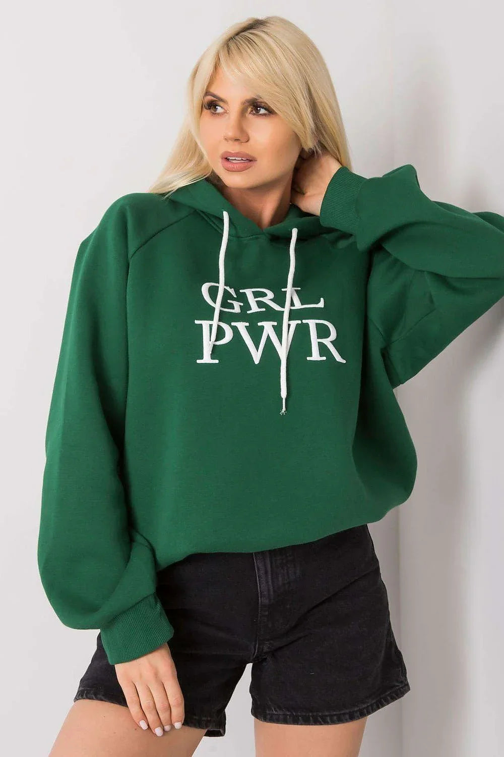 Women's hoodie Oversized Raglan Sleeve Logo Pullover – view 5