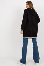Women's Hoodie Zip-Up Longline Graphic Print Cotton Blend – Hoodie | GUOCALI – view 6