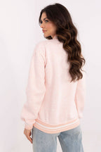 Women's sweatshirt pink letter print alternate view