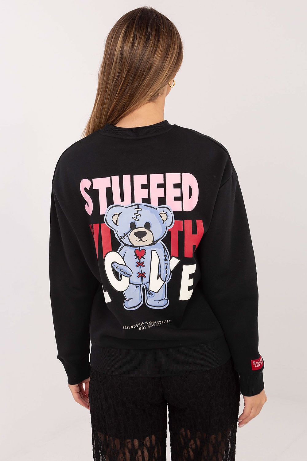 Women's Sweatshirt Crew Neck Back Print Cotton Blend – Sweatshirt | GUOCALI – view 20