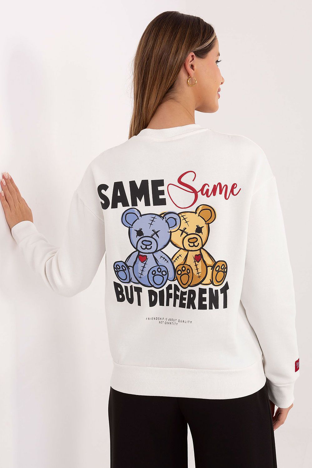 Women's Sweatshirt Crew Neck Back Print Cotton Blend – Sweatshirt | GUOCALI – view 24