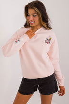 Women's Sweatshirt Crew Neck Back Print Cotton Blend – Sweatshirt | GUOCALI – view 7