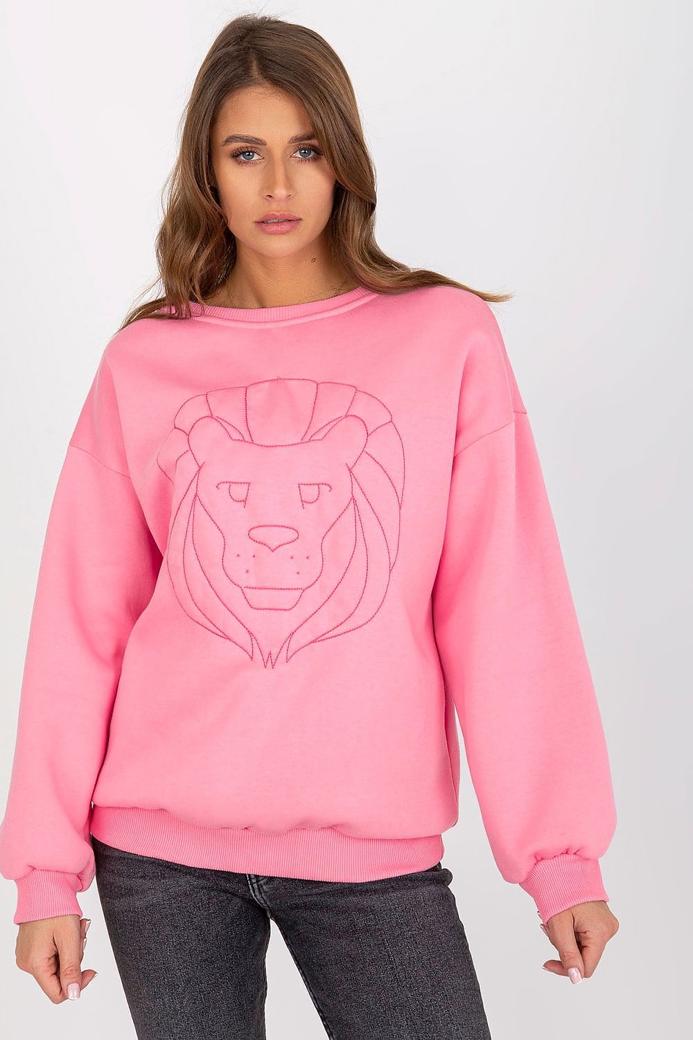Women's Sweatshirt Crew Neck Graphic Print Loose Fit Cotton Blend – Sweatshirt | GUOCALI – view 4