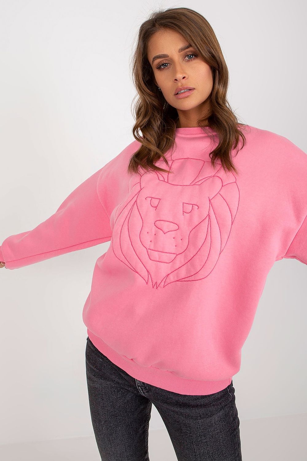 Women's Sweatshirt Crew Neck Graphic Print Loose Fit Cotton Blend – Sweatshirt | GUOCALI – view 5