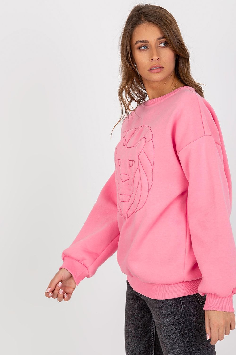 Women's Sweatshirt Crew Neck Graphic Print Loose Fit Cotton Blend – Sweatshirt | GUOCALI – view 6