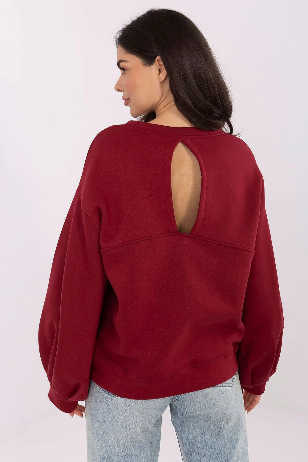 Women's sweatshirt Crew Neck Graphic Waist Length Cotton Stretch – view 14