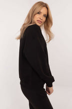 Women's Sweatshirt Crew Neck Insulated Cotton Blend – Sweatshirt | GUOCALI – view 2