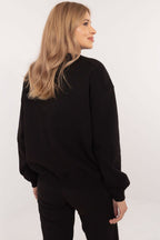 Women's Sweatshirt Crew Neck Insulated Cotton Blend – Sweatshirt | GUOCALI – view 3