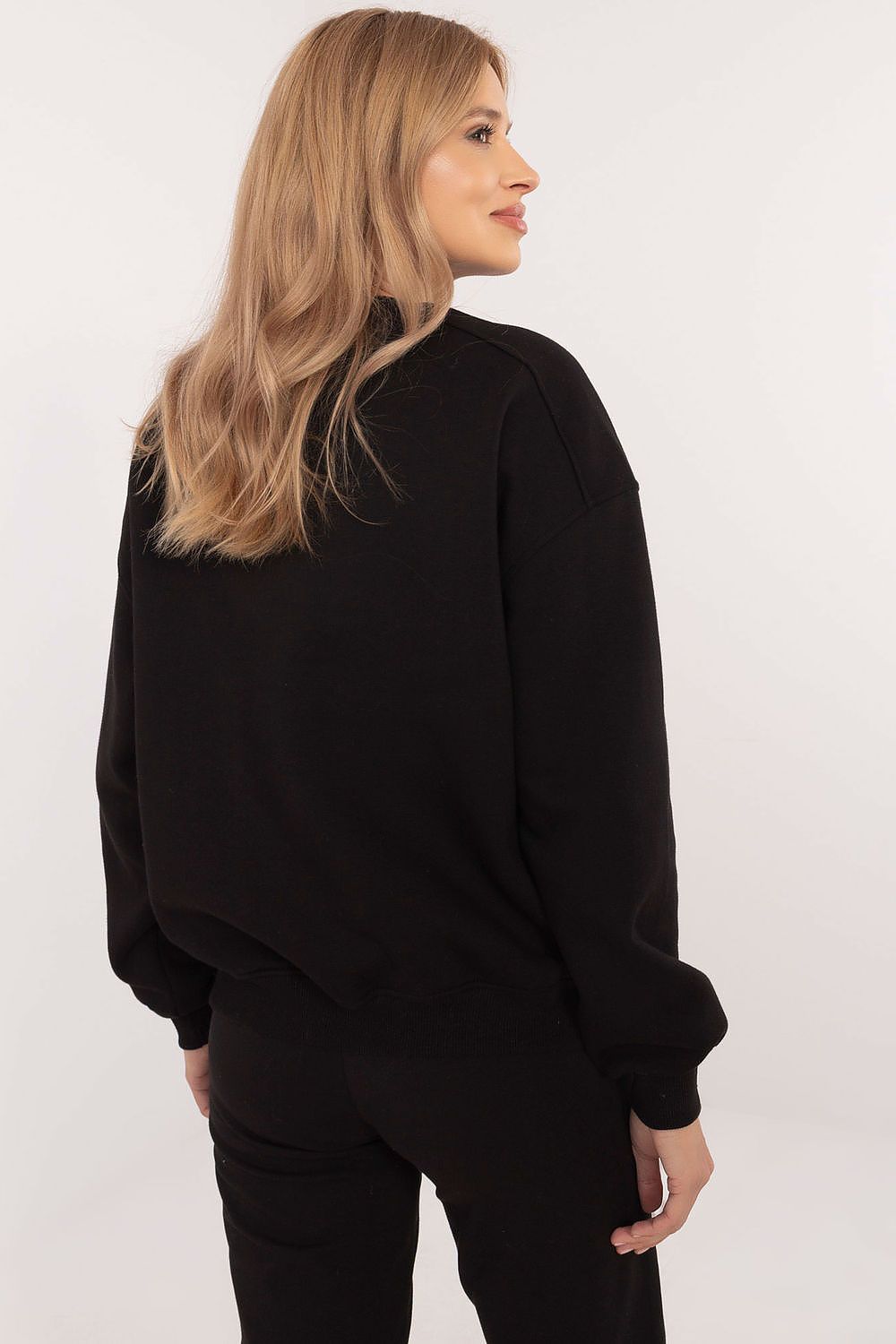Women's Sweatshirt Crew Neck Insulated Cotton Blend – Sweatshirt | GUOCALI – view 3