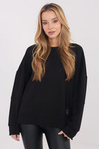 Women's Sweatshirt Crew Neck Loose Fit Viscose Blend – Sweatshirt | GUOCALI
