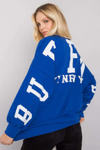 Women's sweatshirt Oversized Logo Crew Neck Cotton Blend – view 6