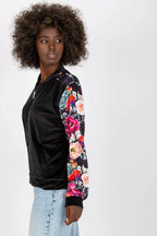 Women's sweatshirt Full-Zip Crew Neck Side Pockets Stretch Viscose – view 2
