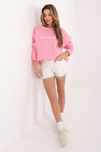 Women's sweatshirt Embroidered Crew Neck Regular Fit Stretch Cotton – view 15