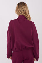Women's sweatshirt red casual look